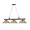 Z-Lite Cordon 3 Light Billiard, Bronze & Rubbed Brass 2306-3BRZ-SRB - alternate 3